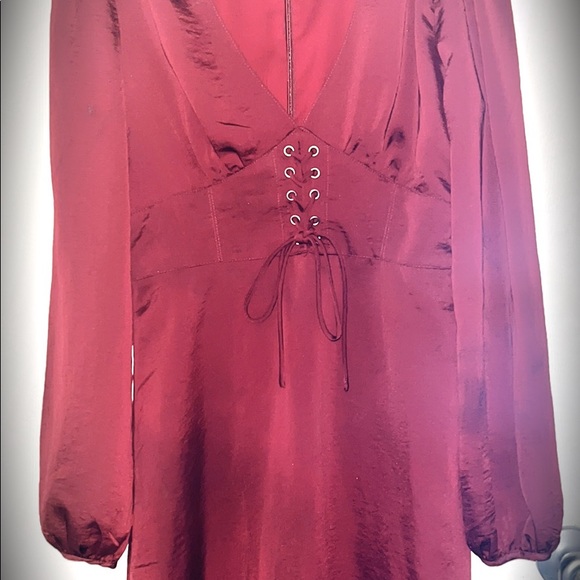 Ned red hippie chic dress cute vintage - Picture 4 of 5